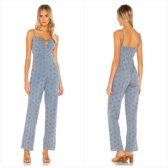Tularosa Valerie Jumpsuit in Vintage Blue XS - Picture 1 of 11